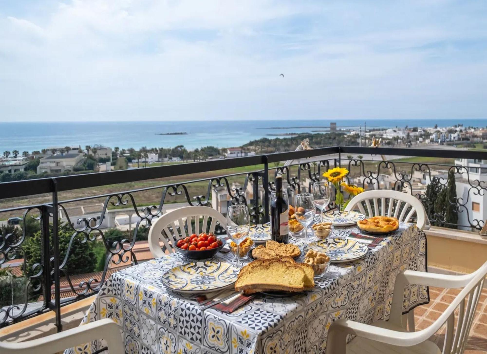 Вилла The Sea View Panoramic Порто-Чезарео Экстерьер фото
